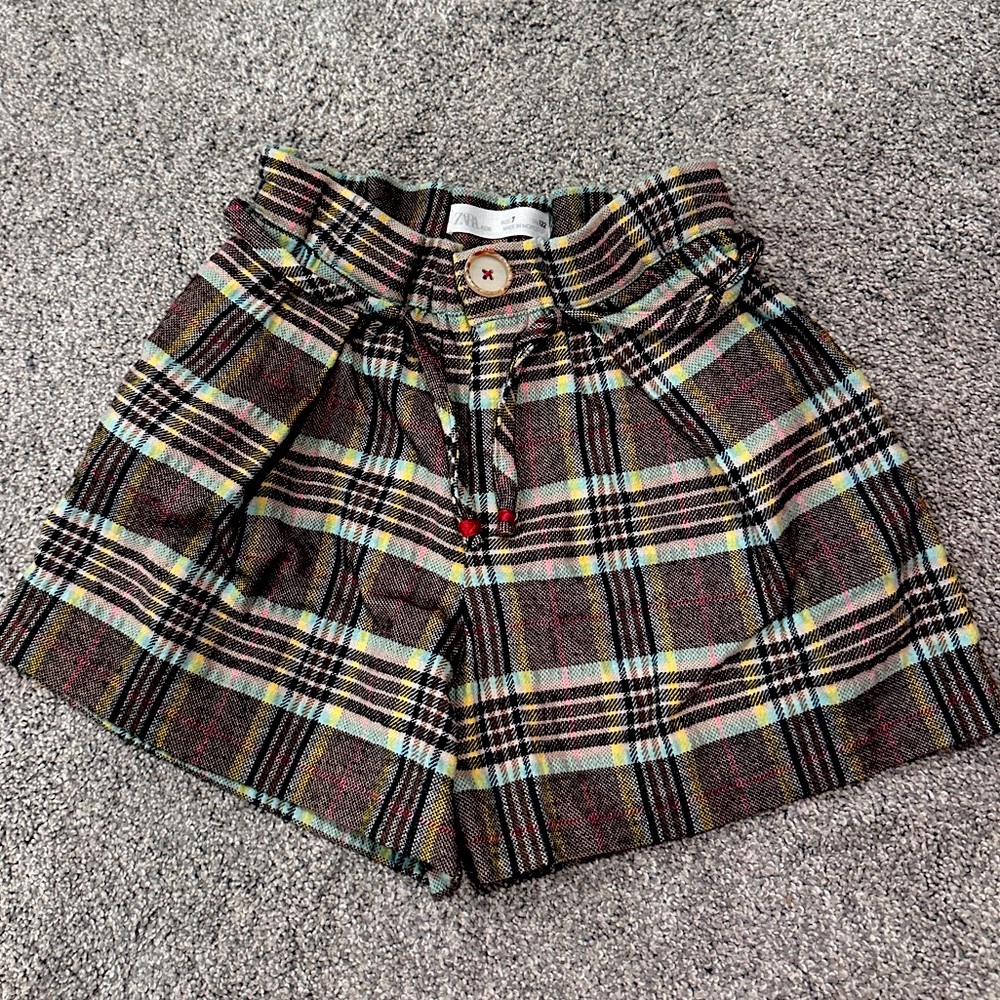 Zara Kids Plaid Shorts